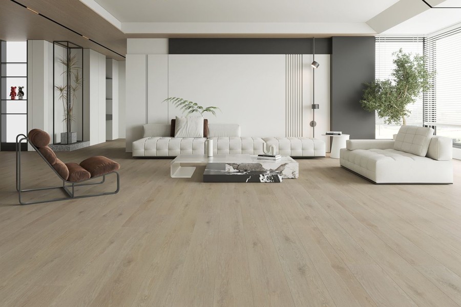 Laminate floors in a large luxury living room | Jordans Flooring